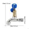 Garden Tap Lockable Faucet with Key, , Replacement, Water Outdoor for Workshop, Public