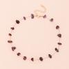 European Cool Tone Amethyst Necklace, Creative Stackable Natural Stone Clavicle Chain