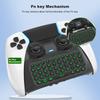 Controller Keyboard Bluetooth-Compatible External Keyboard Green Backlight Built-in Speaker for PS5 Elite Handle