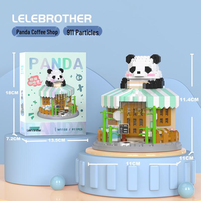 Panda Building Blocks - Girl's Birthday Gift | Educational Assembled Toy | Compatible with Lego