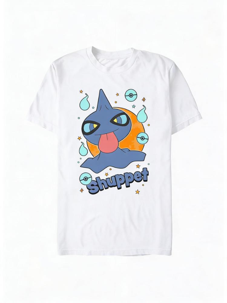 

2026 New Squirtle Water Graphic Print Vintage Fashion Spring Unisexs Short Sleeve ParentChild Loose Comfortable TShirt S
