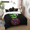 Fruit 3D Pineapple Fruit Pattern Duvet Cover Set King Queen Size Bedding Sets With Pillowcase For Boy Girl Polyester Bedding Set