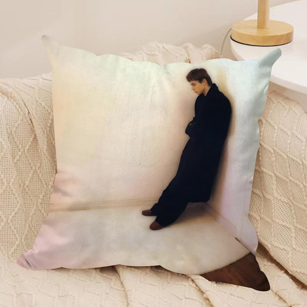 Singer The Kid L-Laroi Cushion Cover Soft Plush Fabric Double-Sided Printed Sofa Cushion Cover For All Seasons Home Decor Gift