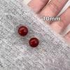 Cherry Red Vintage Daily Stud Earrings For Women Small Design Ear Jewelry