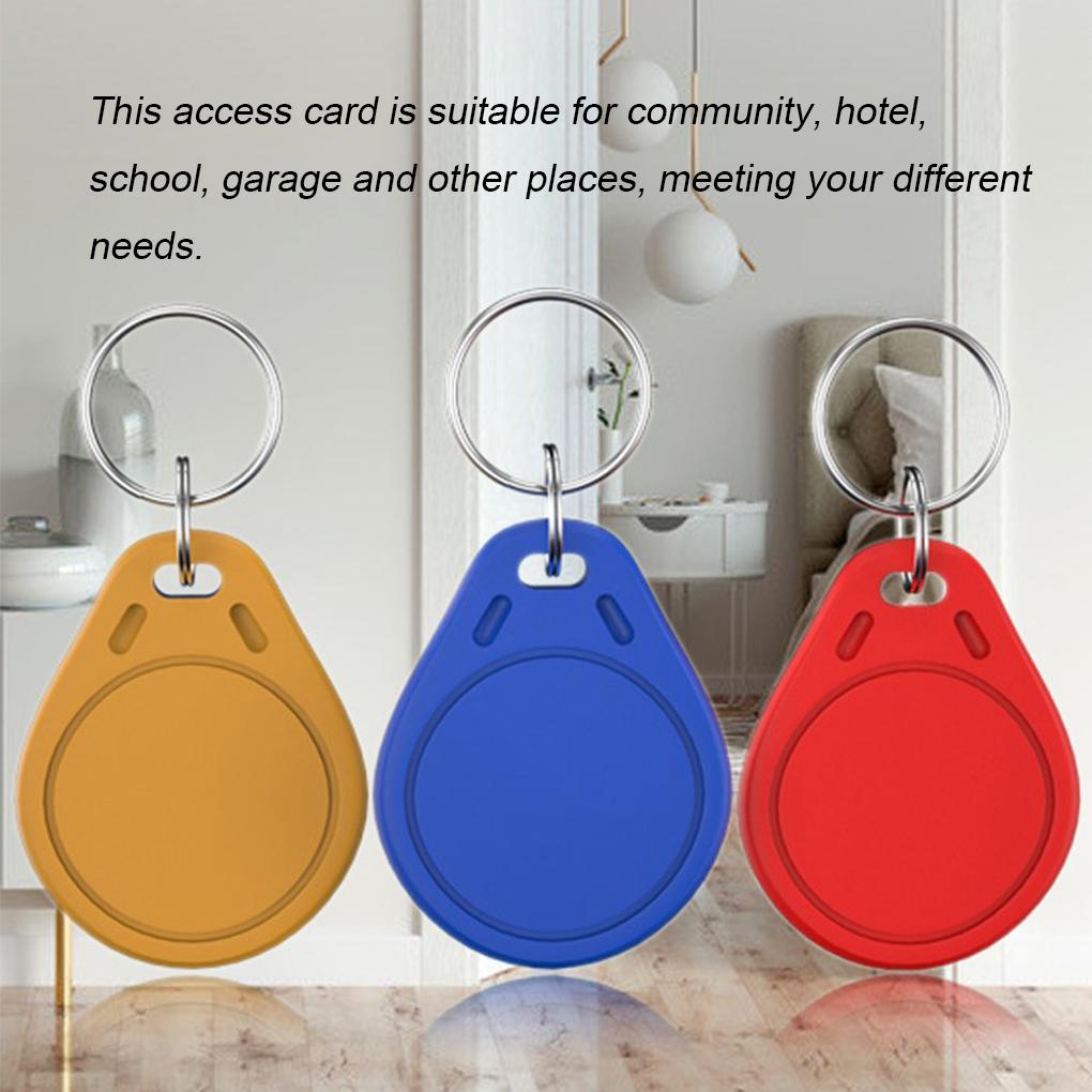 100pcs Access Cards Portable Door Control Cards Water-proof Community Keyfobs
