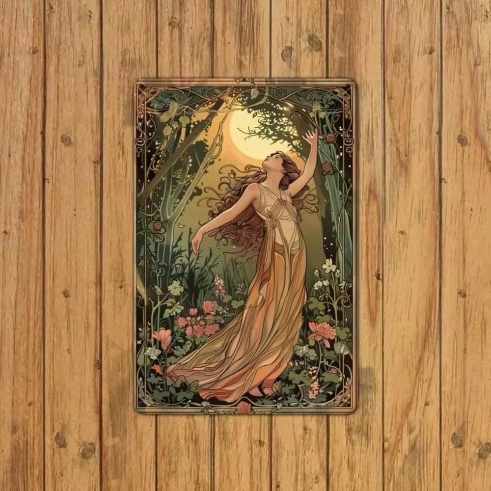 Vintage Metal Garden Maiden Wall Art, Rustproof Home Decor, Gift Ready