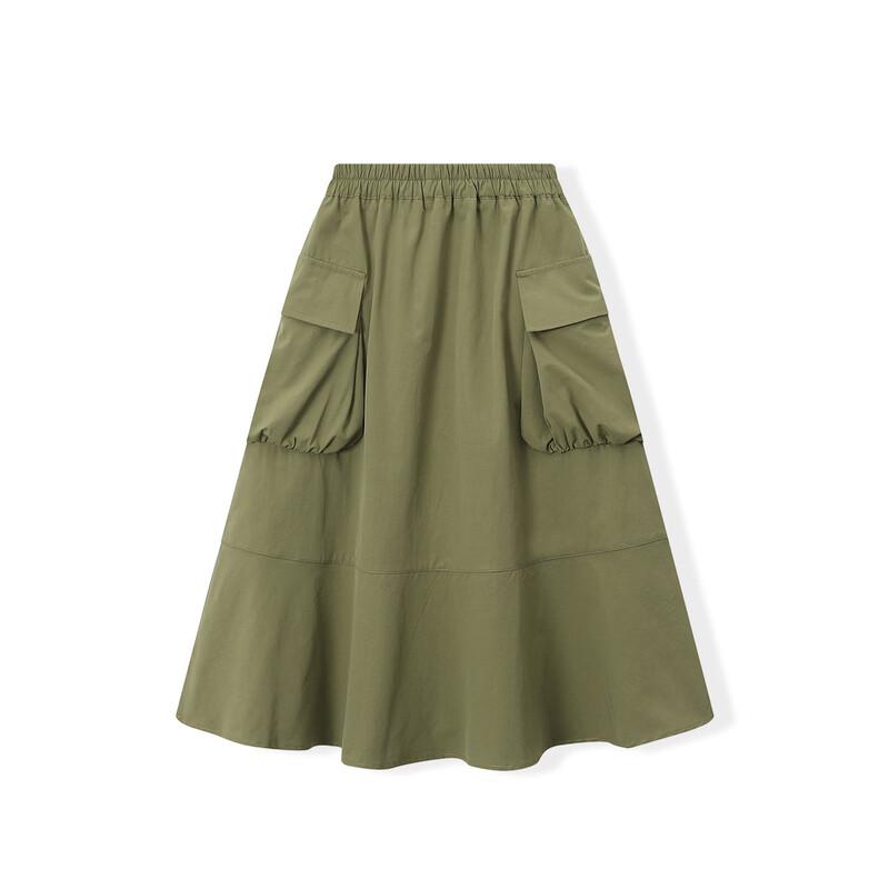 Mengtejiao Girls  Summer A-Line Midi Skirt 160