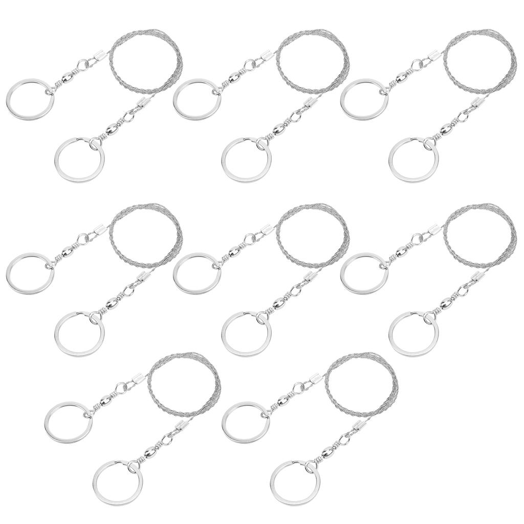 8 Stück Überlebensdrahtsäge Camping Outdoor Edelstahl Drahtsäge Kabelkette Kettensäge