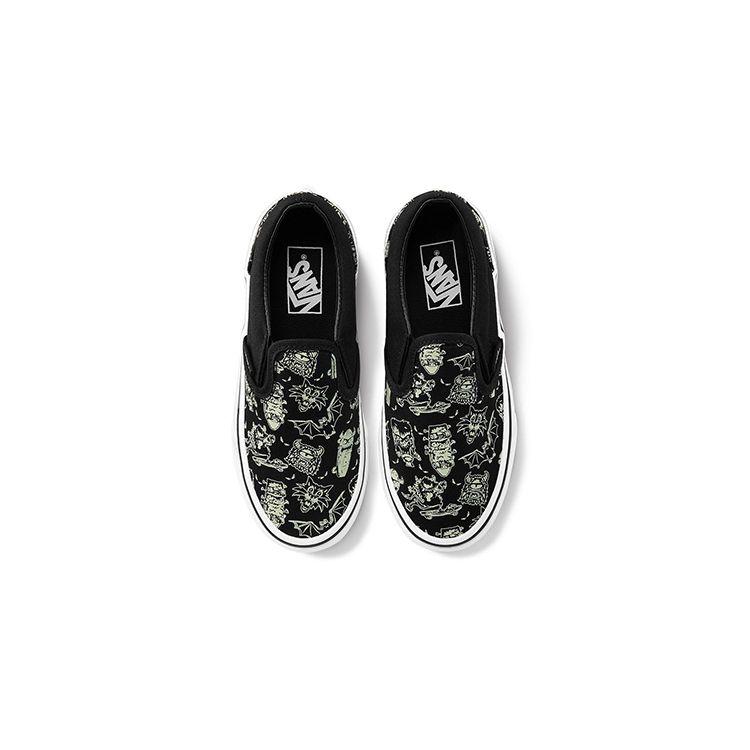 Vans Slip-On Canvas Low Top Kids Skate Shoes Kids Sneaker Black VN0A4BUT2JN