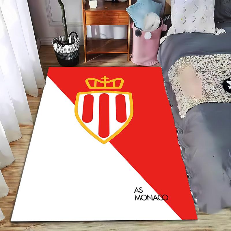 Red and White Shield Carpet Design suitable as a non-slip mat for the living room or bedroom sofa