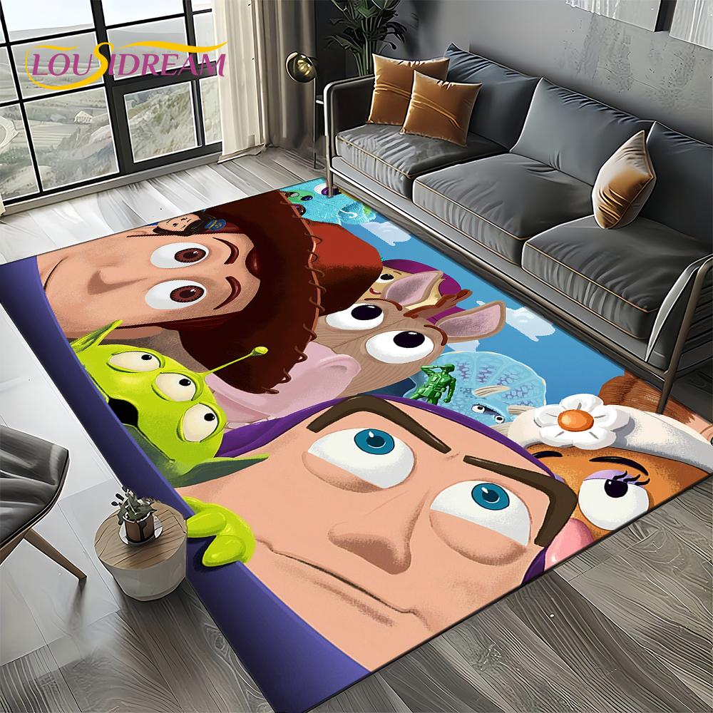 

27 Style Toy Story Cartoon 3D Carpet Rug for Bedroom Living Room Home Sofa Decoration,kid Game Large Decor Floor Mat Gift 230x160cm