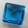 Lab-Created A++ Aquamarine Square Shape 30 Ct   Loose Gemstone