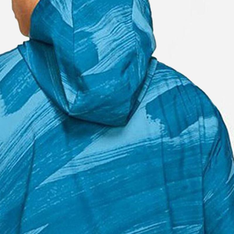 Nike Dri-FIT Sport Clash Hooded Half-Zip Pullover Jacket Men Outerwear Blue DD1724-476