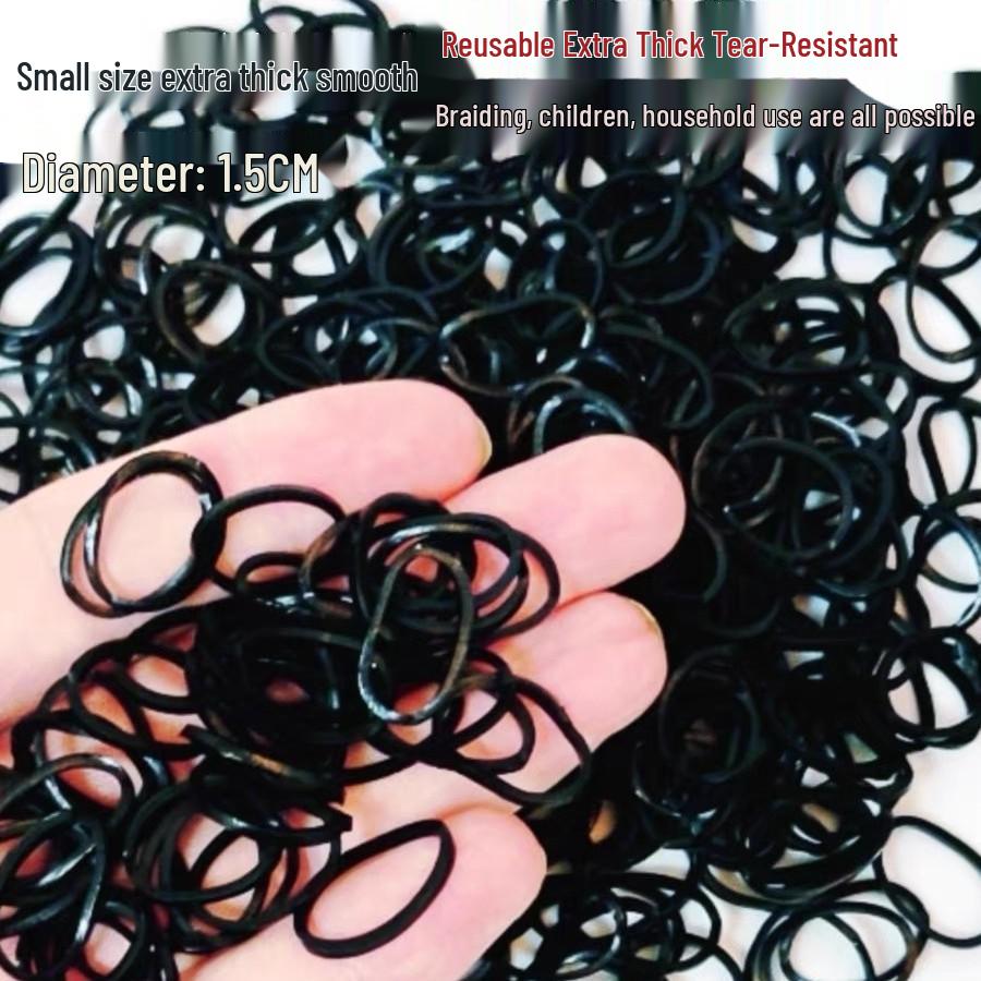 

Black High Elasticity Invisible Hair Tie for Thick Hair - Perfect for Photo Studios & Stylists Small 1kg