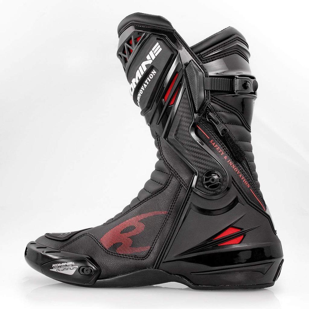 Komine Supreme Racing Boots for Motorcycles White Toe Slider 26.5cm BK-087