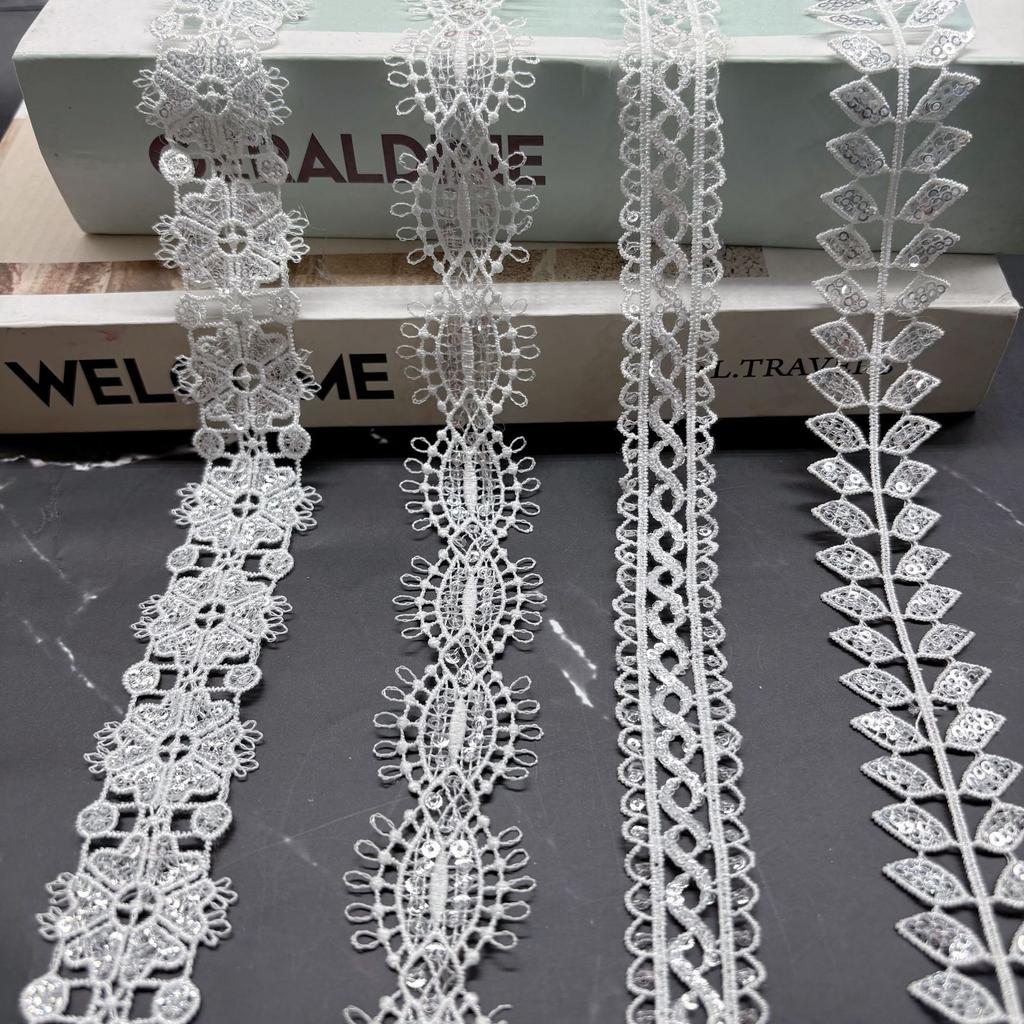 Clothing Accessories Home Women'S Underwear Lolita Ribbon Accessories Hollow Polyester Embroidery Lace Sequins Lace