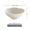Designer Petal Rim Ceramic Rice Bowl