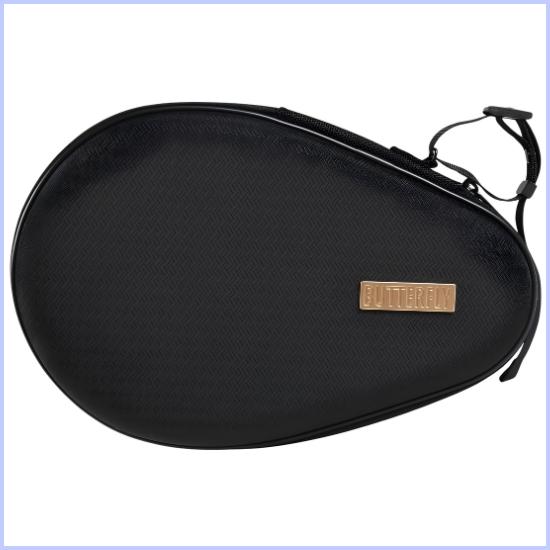 Butterfly Table Tennis Racket Case—Holds 2 Rackets—Hard Full Case, Pro, Gold 63470