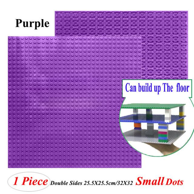 Hot 32*32 Dots Double-Sided Baseplates Small Bricks Diy Building Blocks Base Plate Ww2 Compatible Legoes Parts City Figure