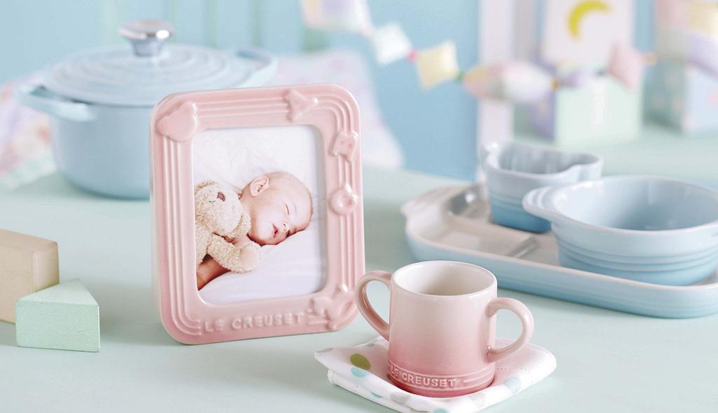 LE CREUSET Baby Photo Frame, Pastel Blue, 910363-15-122