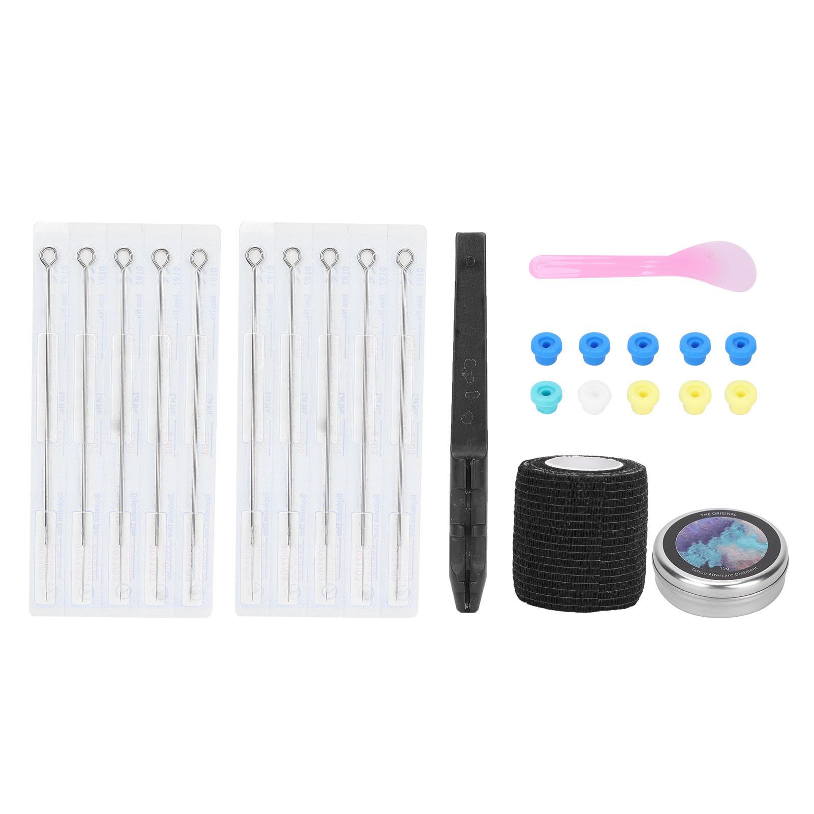 DIY Hand Stick Tattoo Kit Tattoo Herstelcrème Traditionele Tattoo Pen Set Zwart 3RL
