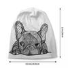 Custom French Bulldog Skullies Beanies Caps Cool Winter Warm Unisex Women Knitting Hats Unisex Adult Frenchie Dog Bonnet Hats