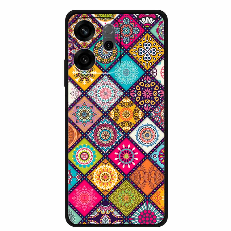 For Oppo Reno14 F Case 3D Flowers Emboss Phone Cases for Oppo Reno 14 F Reno14F 5G Back Protective Covers Soft Silicone Bumper
