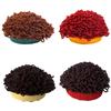 Childrens Curly Hair Hat Stretchy Cotton Mix Unisex Winter Hat For Halloween And Outdoor Play