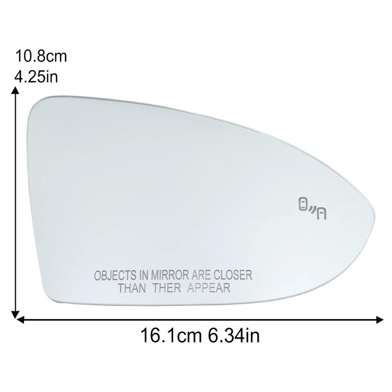 Rearview Mirror Glass Lens For VW Jetta - For Golf 7 2015- Blind Spot Heated Side Mirror Glass Lens Car Accessories