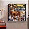 New Arrival 5D DIY Full Circle Diamond Painting "Elk" Embroidery Cross Stitch Home Decor Gift