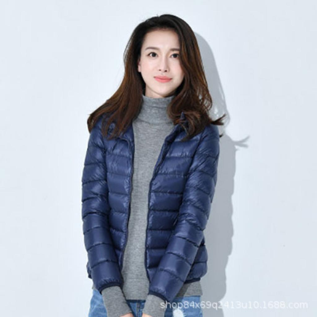 Cotton Padded Women's New Short, Lightweight, Thick, Warm, Slim Fit Korean Version Silk and Cotton Fashionable Jacket Without Storage Bag