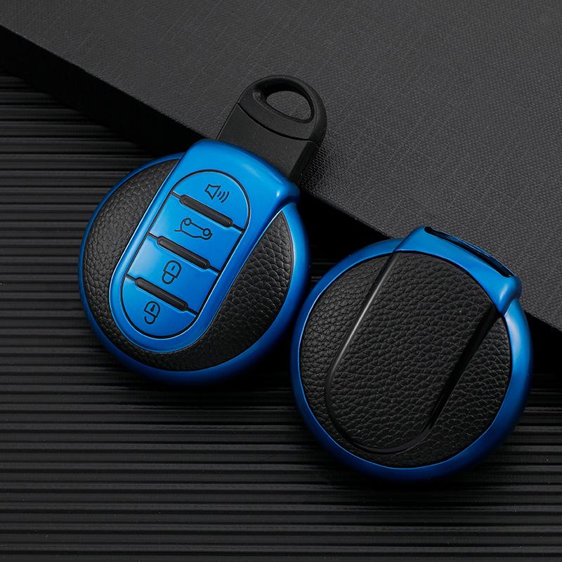 

For Mini COOPERS ONE JCW F56 F55 F54 F57 F60 R55 R56 R57 R58 R59 R60 S Smart TPU Soft key Case Shell Cover Protector Holder blue