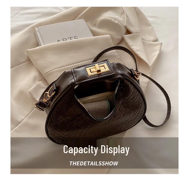 Nischendesign Mode 2024 Halbmond-Schultertasche - Damen Casual Handtasche & Umhängetasche