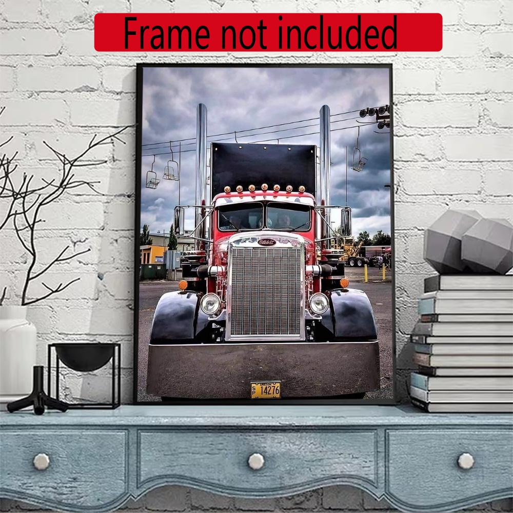 Kenworth Diamond Painting Round Diamond Mosaic Rhinestones Diamond Embroidery Craft Kit Wall Decor Without Frame