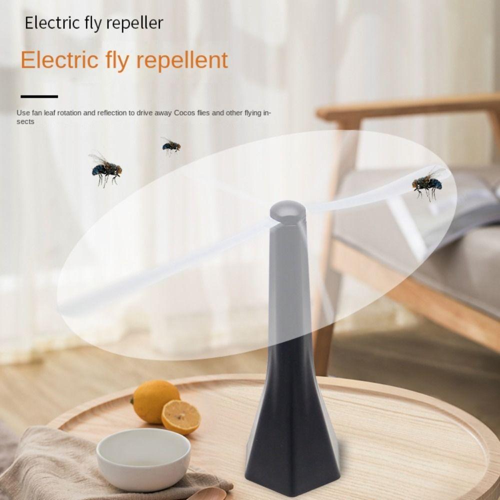 

ABS Автоматический вентилятор для уничтожения мух Многофункциональный вентилятор для отпугивания мух Новый вентилятор с репеллентом от мух