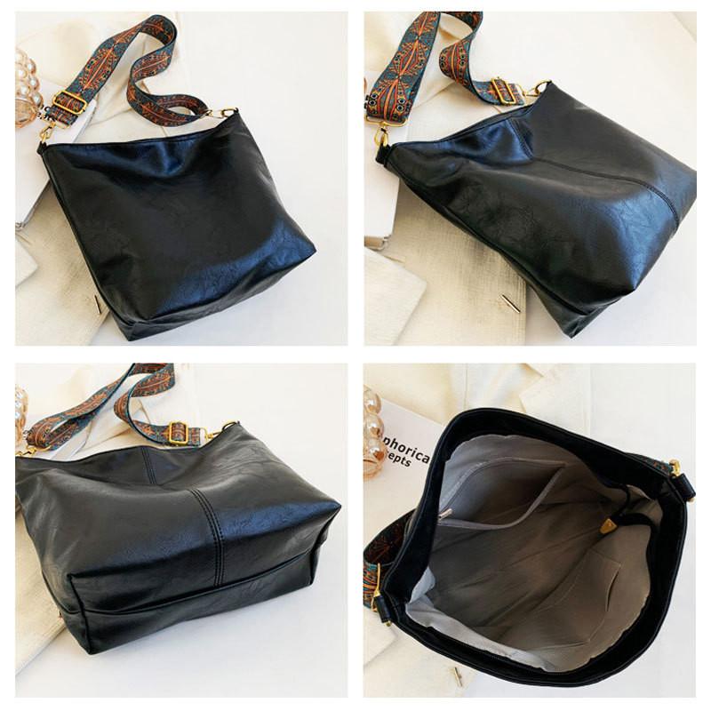 IELGY Fashion Shoulder Bag Retro Women's Crossbody Bag Casual Bucket Bag