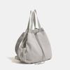 Simple, lightweight, casual nylon drawstring bucket bag, large-capacity backpack, women's commuter shoulder and crossbody bag