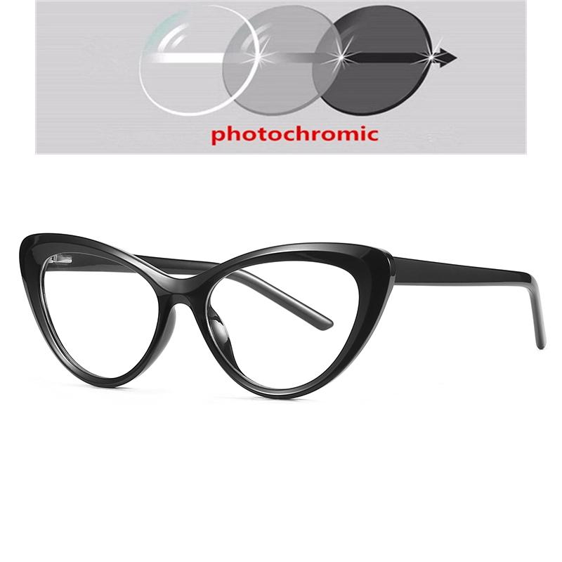 0 -0.5 -0.75 To -6.0 Spring Hinge Cat Eye Nearsighted Glasses For Women TR90 Anti Blue Rays Hyperopia Eyeglasses +0.5 To +4.0