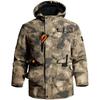 Men's Winter Waterproof Camouflage Work Jacket with Velvet Lining