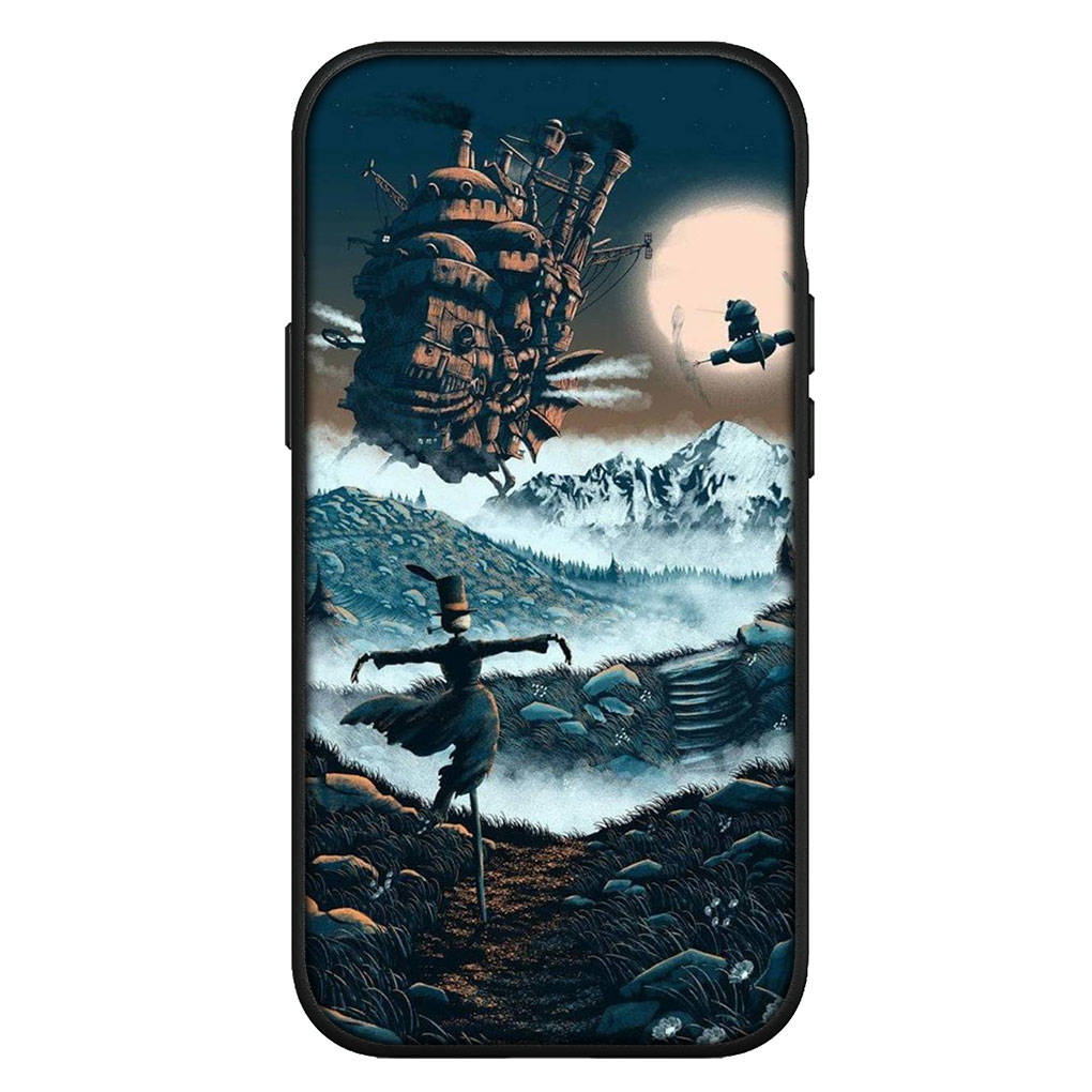 For iPhone 16 15 Xiaomi Redmi Note 14 13 12 11 Pro Max X 8 16e Samsung Galaxy S25 S24 S23 Moto OPPO Huawei Anime Howls Howl's Moving Castle Phone Case