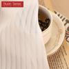 1PC Nuan Series Fabric Upgrade Solid Color Stripe White Tulle Curtain Warm Sheer for Bedroom Living Home Window Decoration
