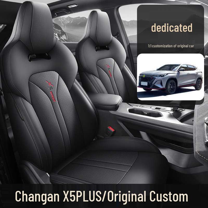Changan X5 PLUS Leather Car Seat Cushion Cover for Five-Seater