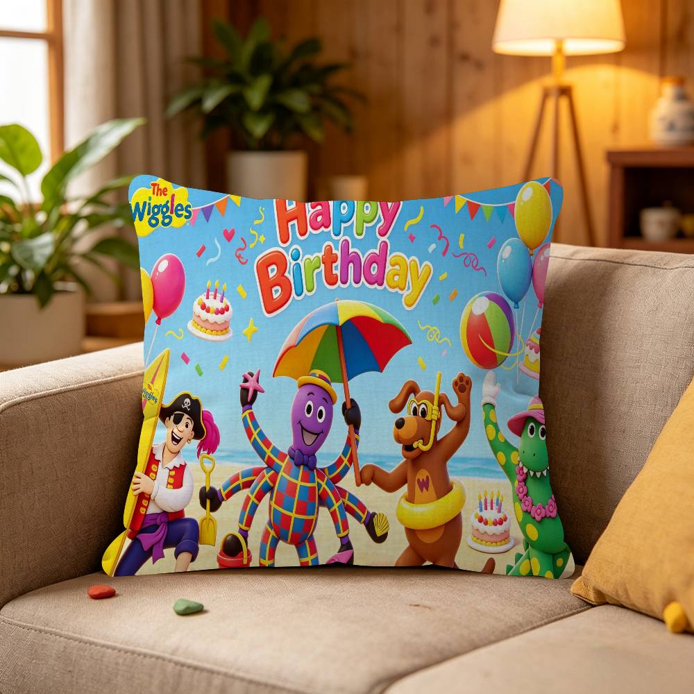 Customized The Wiggles Theme pillow cover sofa cushion cover home room decoration children gift