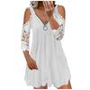 Women's Fashion Cool Printed Casual Off Shoulder Elegant Dress