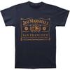 Pánské tričko Jim Marshall Clothing Logo Slim Fit Malé Námořnická modř