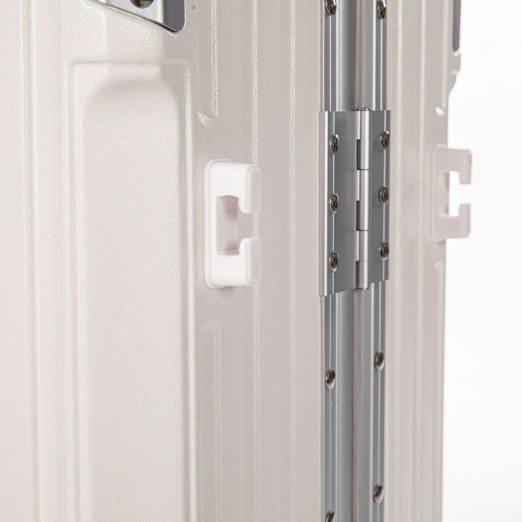 24" Aluminum Frame Luggage: Silent Zipper Trolley with Combination Lock, Universal Wheels, Wear-Resistant