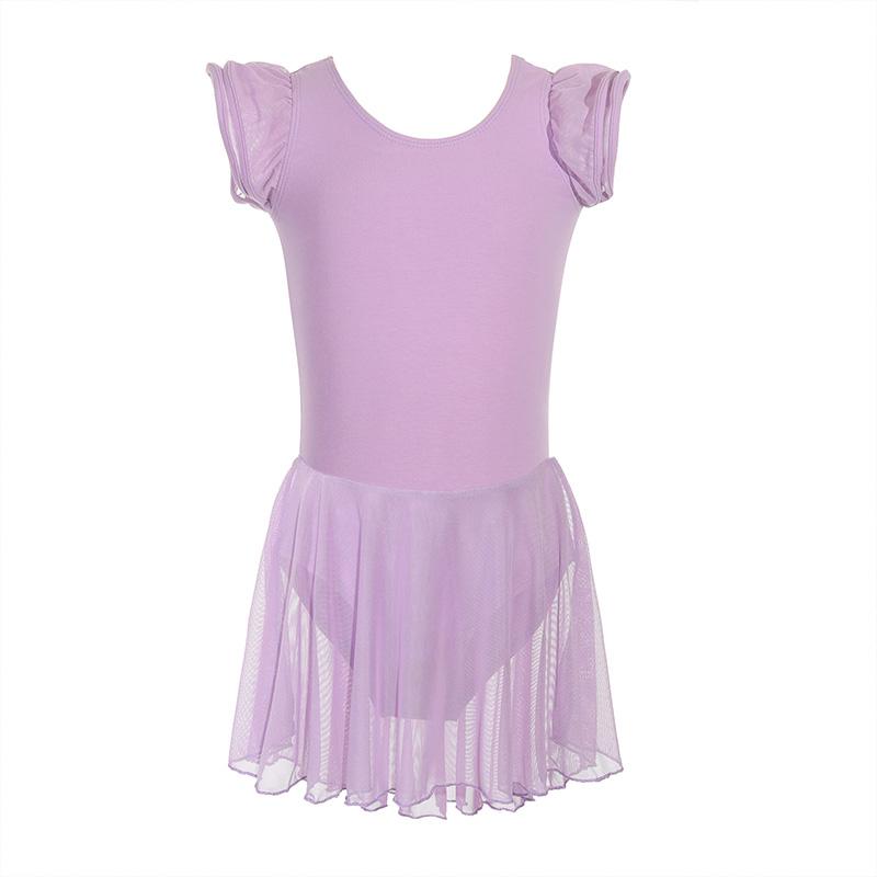 

Балетные платья для девочек, юбка-пачка с коротким рукавом, балетная одежда, гимнастическое танцевальное платье, балетный костюм для детей, балет Y19 140 фиолетовый