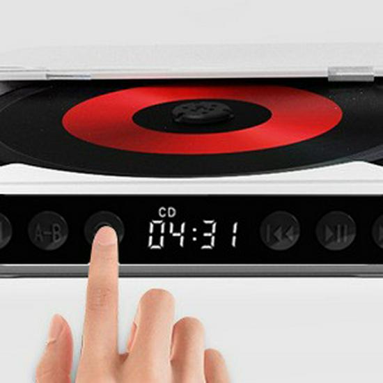 Compact Bluetooth CD Player with Speaker for English Audio Albums