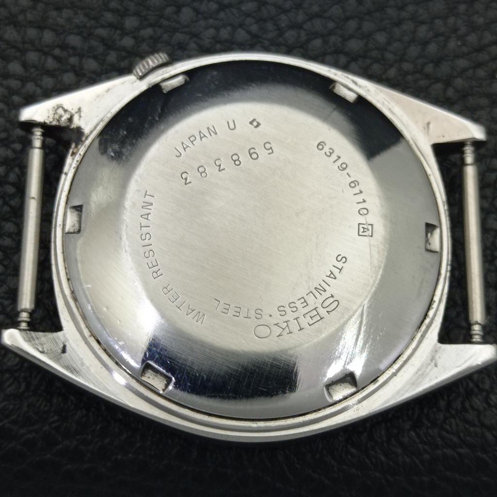 SEIKO 5 AUTOMATIC 6319A JAPAN MENS VINTAGE GREEN COLOR DIAL WATCH a701544-5 R206b-a701544