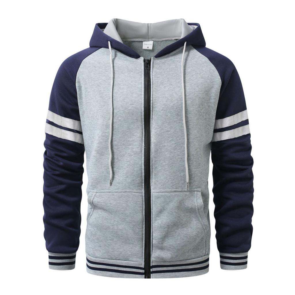 Herren Kapuzenpullover Strickjacke Zip Hoodies Mit Kapuze Einfarbig Tasche Sport&Outdoor Streetwear Cool Casual Frühling & Herbst Kleidung Hoodies Sweatshirts Herren Mäntel